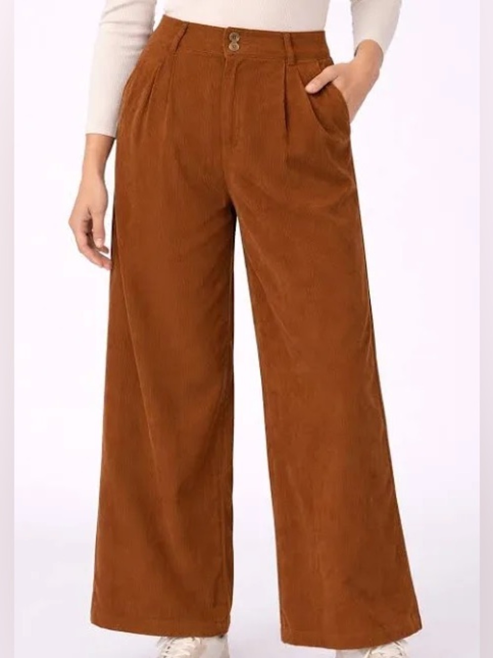 Cider Women’s Corduroy Button Up Wide Leg Pants XL Excellent condition